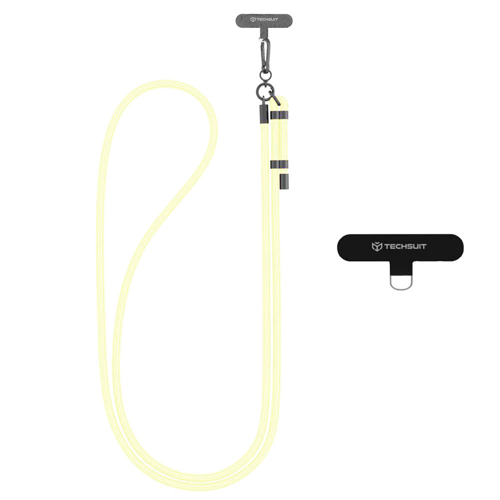 Връзка за телефон - Techsuit Rope Crossbody Strap (RCS1-56) - Vanilla Cream