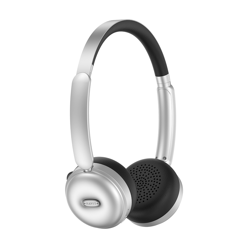 слушалки, Bluetooth 5.4, 400mAh, Type-C - Havit (H616BT) - Сребристи / Черни