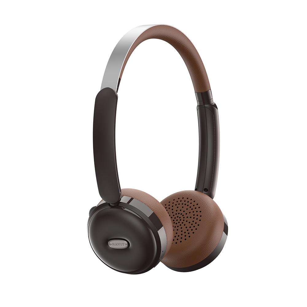 слушалки, Bluetooth 5.4, 400mAh, Type-C - Havit (H616BT) - Кафяви