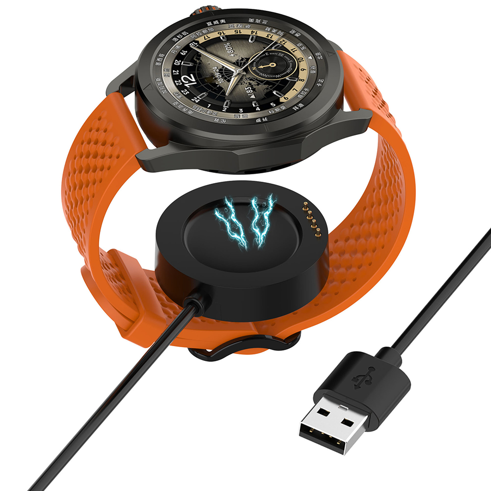 Безжично зарядно за Xiaomi Watch S4 Sport, USB - Techsuit (TXC9) - Черно