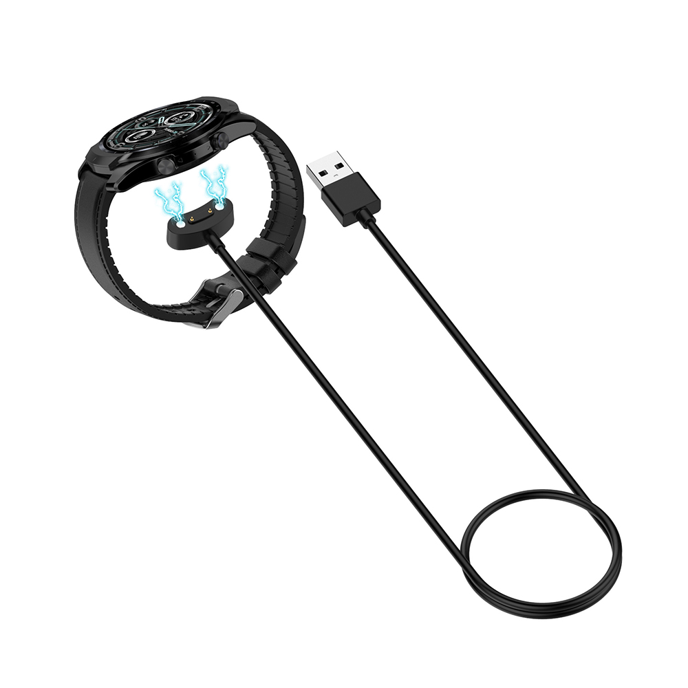 Зарядно за Mobvoi TicWatch Pro 5/Pro X/E3/Pro 3/Pro 3 LTE/Pro 3 GPS/Pro 3 Ultra GPS - Черно