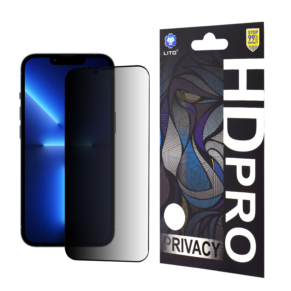 Калъф за iPhone 13 Pro Max / iPhone 14 Plus - Lito HD Pro Privacy - Черен