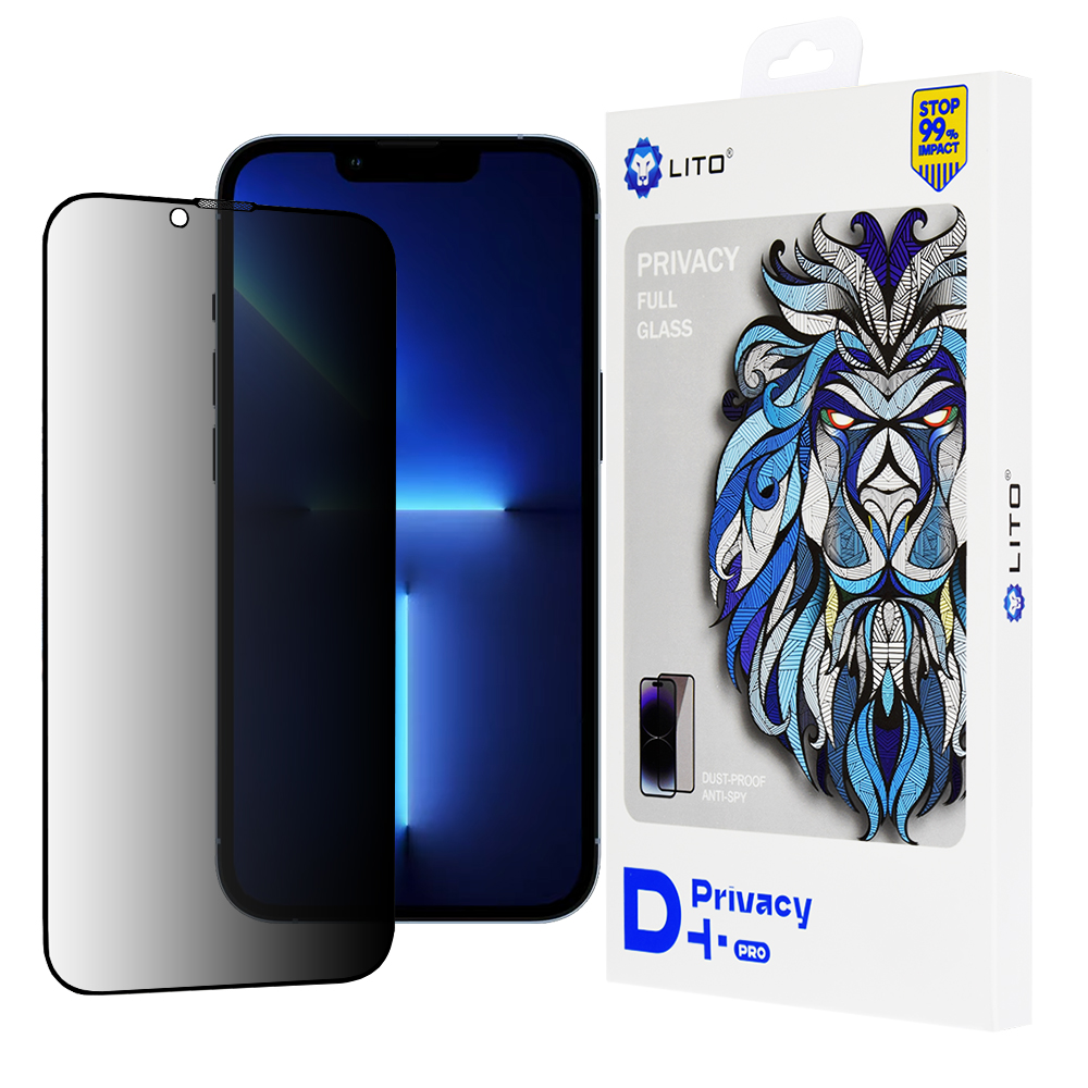 Калъф за iPhone 13 Pro Max / iPhone 14 Plus - Lito D+ Pro Privacy - Черен