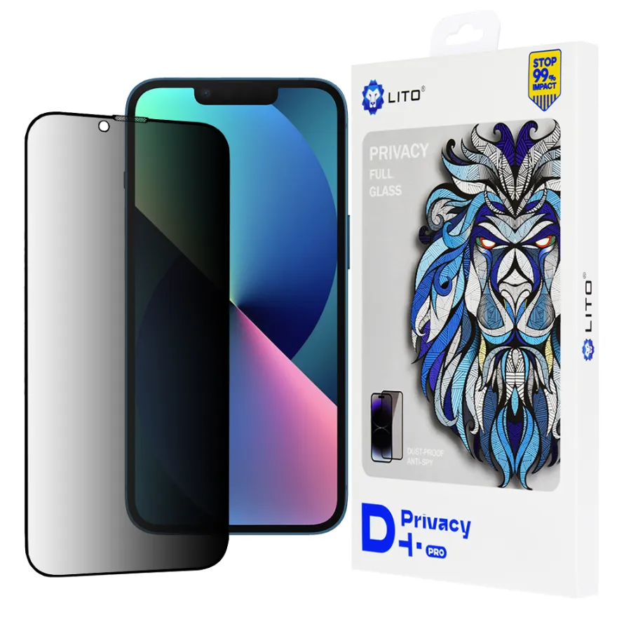 Калъф за iPhone 13 / iPhone 13 Pro / iPhone 14 - Lito D+ Pro Privacy - Черен