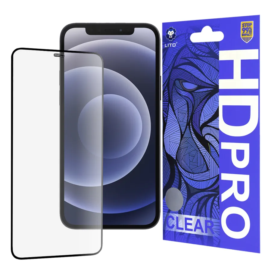 Калъф за iPhone 12 / iPhone 12 Pro - Lito HD Pro Прозрачен - Черен