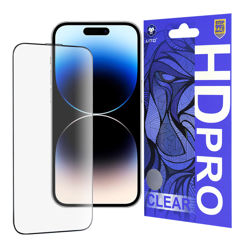 Калъф за iPhone 14 Pro - Lito HD Pro Прозрачен - Черен