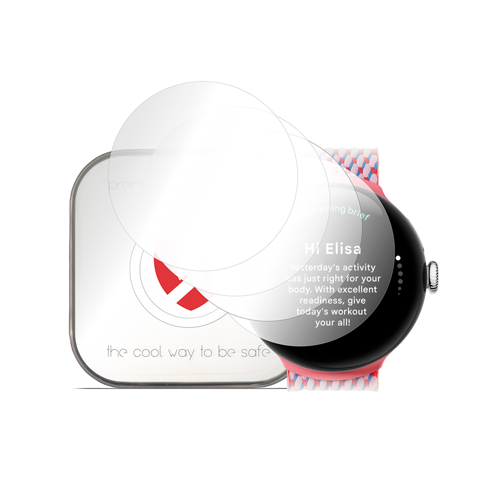 [4x Pack] Премиум регенерируем капак Google Pixel Watch 3 41 mm - Smart Protection Classic - Прозрачен