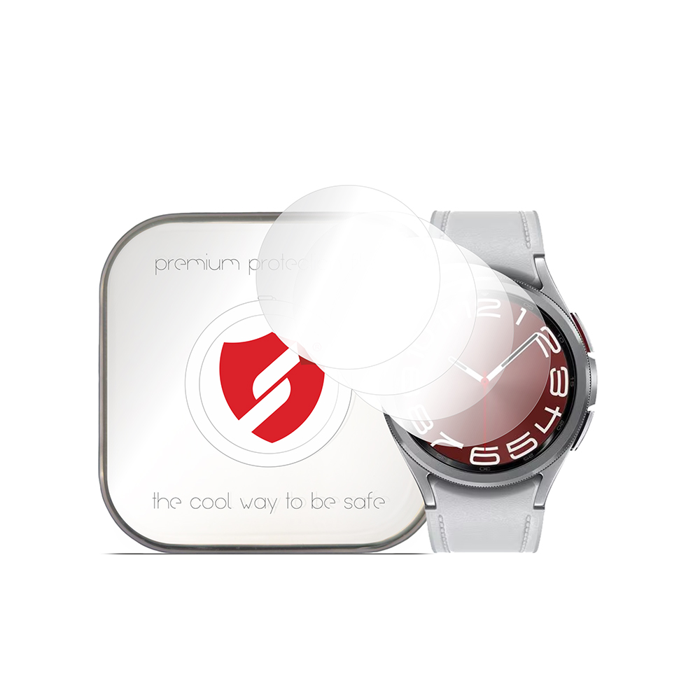 [4x Опаковка] Samsung Galaxy Watch6 Classic 43 mm Премиум подвижно фолио - Smart Protection Classic - Прозрачен