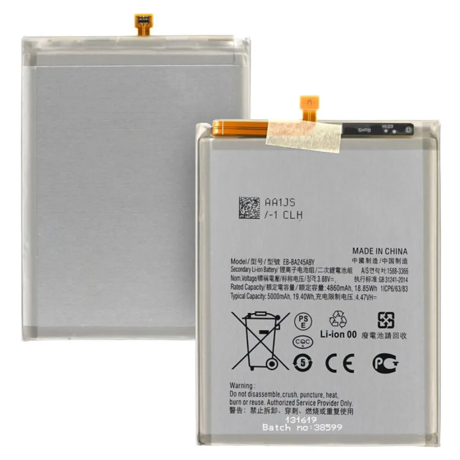 Батерия за Samsung Galaxy A24, 4860mAh - OEM EB-BA245ABY (21790) - черна