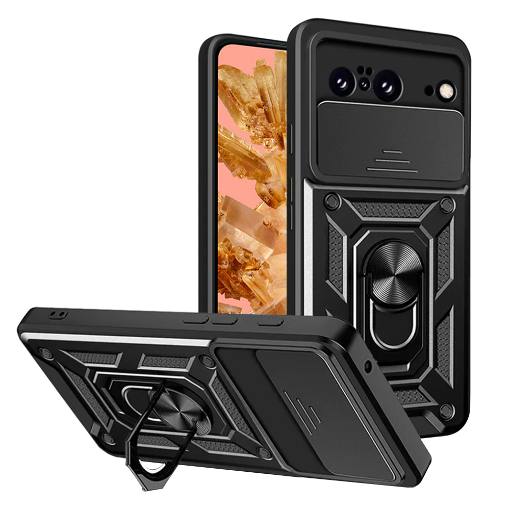 Калъф за Google Pixel 8 - Techsuit CamShield Series - Черен