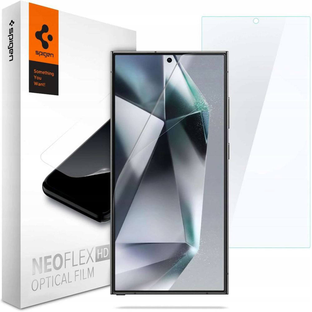 Капак за Samsung Galaxy S24 Ultra (комплект 2) - Spigen Neo Flex HD (AFL07494) - Прозрачен