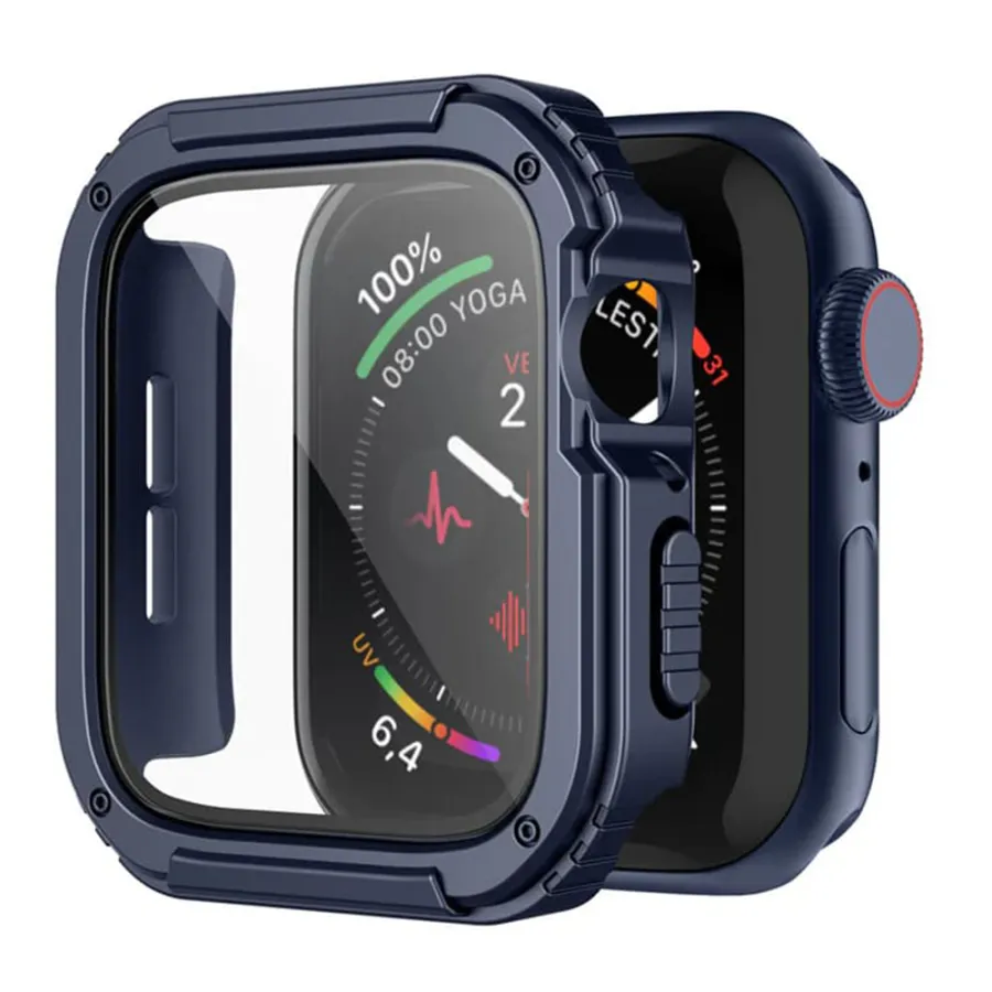 Калъф за Apple Watch 1 / 2 / 3 (38mm) + Капак - Lito Watch Armor 360 - Син