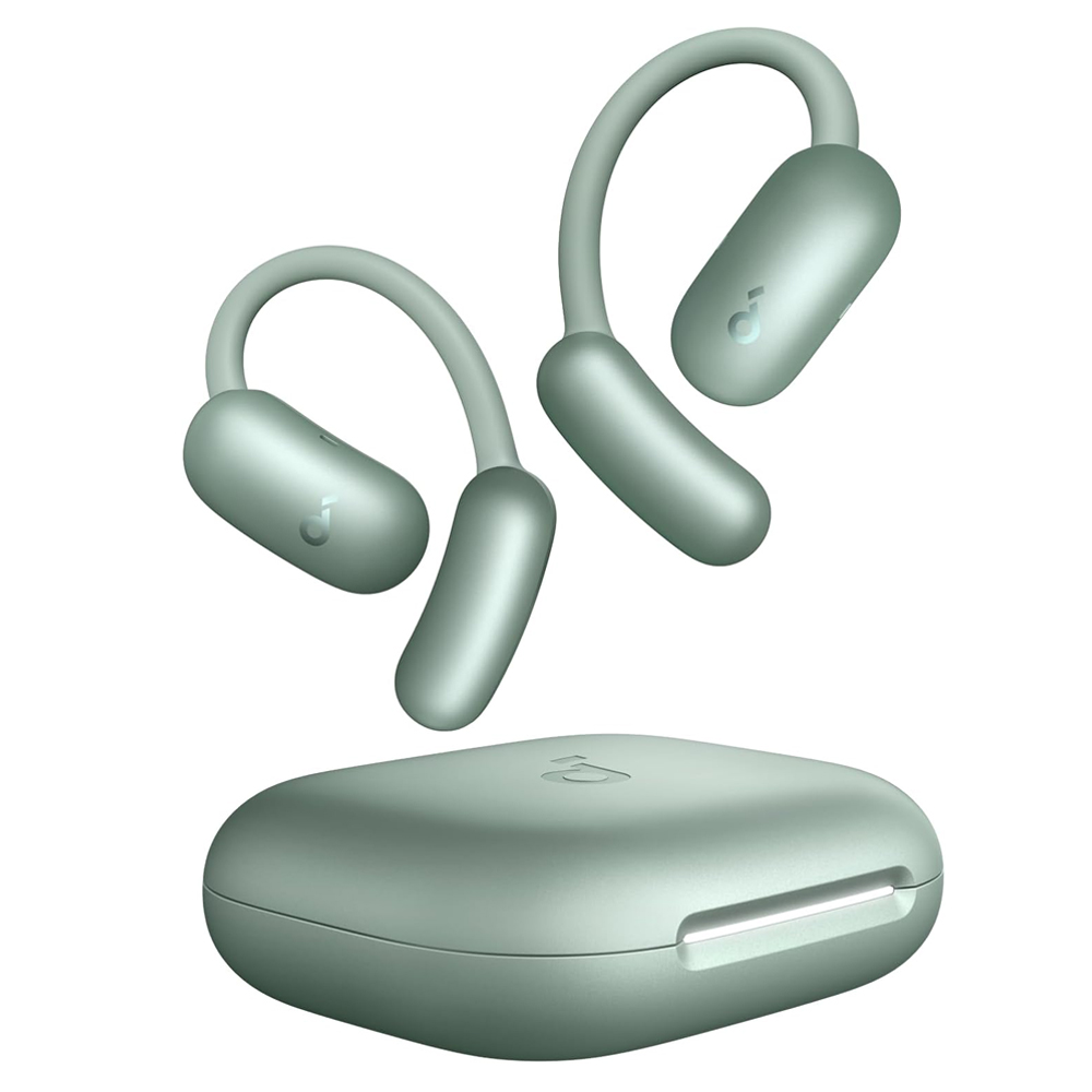 Безжични спортни слушалки, Bluetooth, водоустойчиви - Anker AeroFit 2 (A3874G61) - зелени