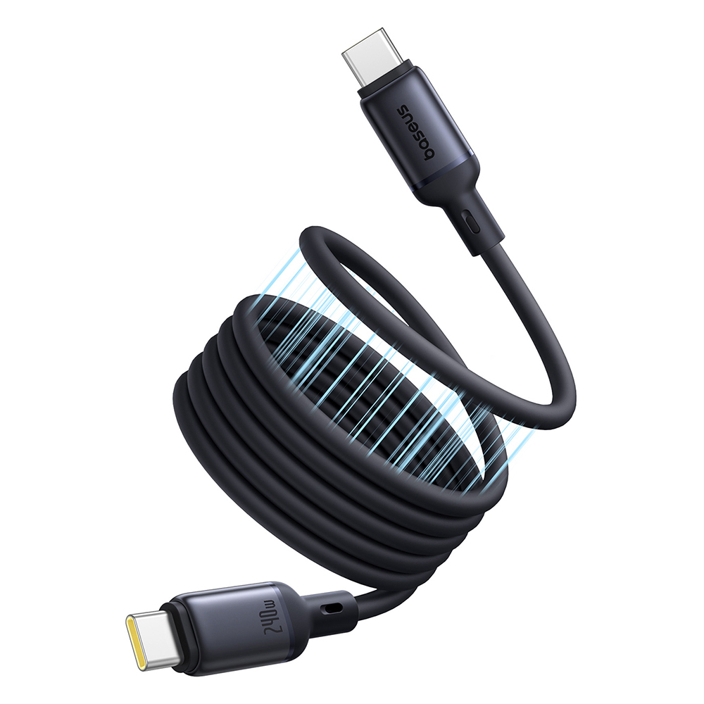 Type-C кабел, 240W, магнитен, 1m - Baseus PicoGo (P10376800121-00) - Черен