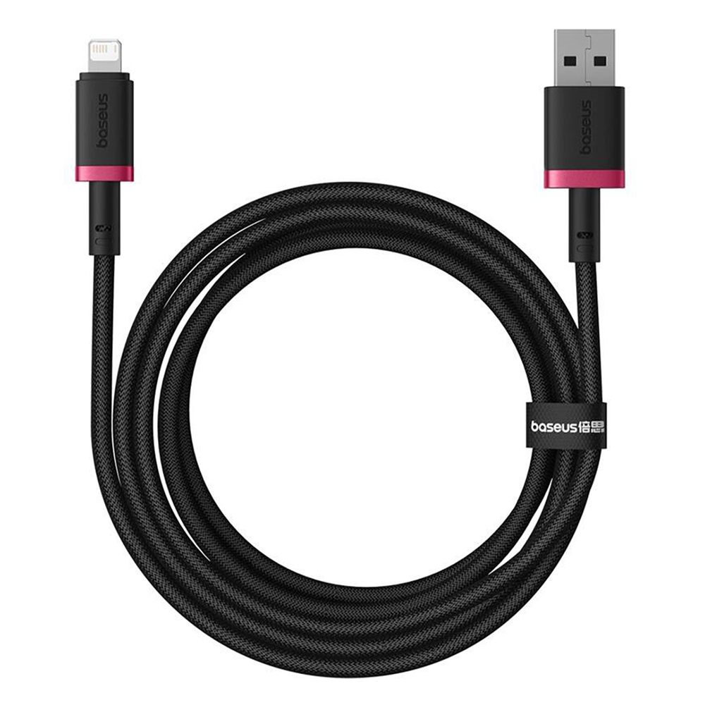 USB към Lightning Data Cable, 2.4A, 2m - Baseus Dura (P10377801U01-03) - Черен
