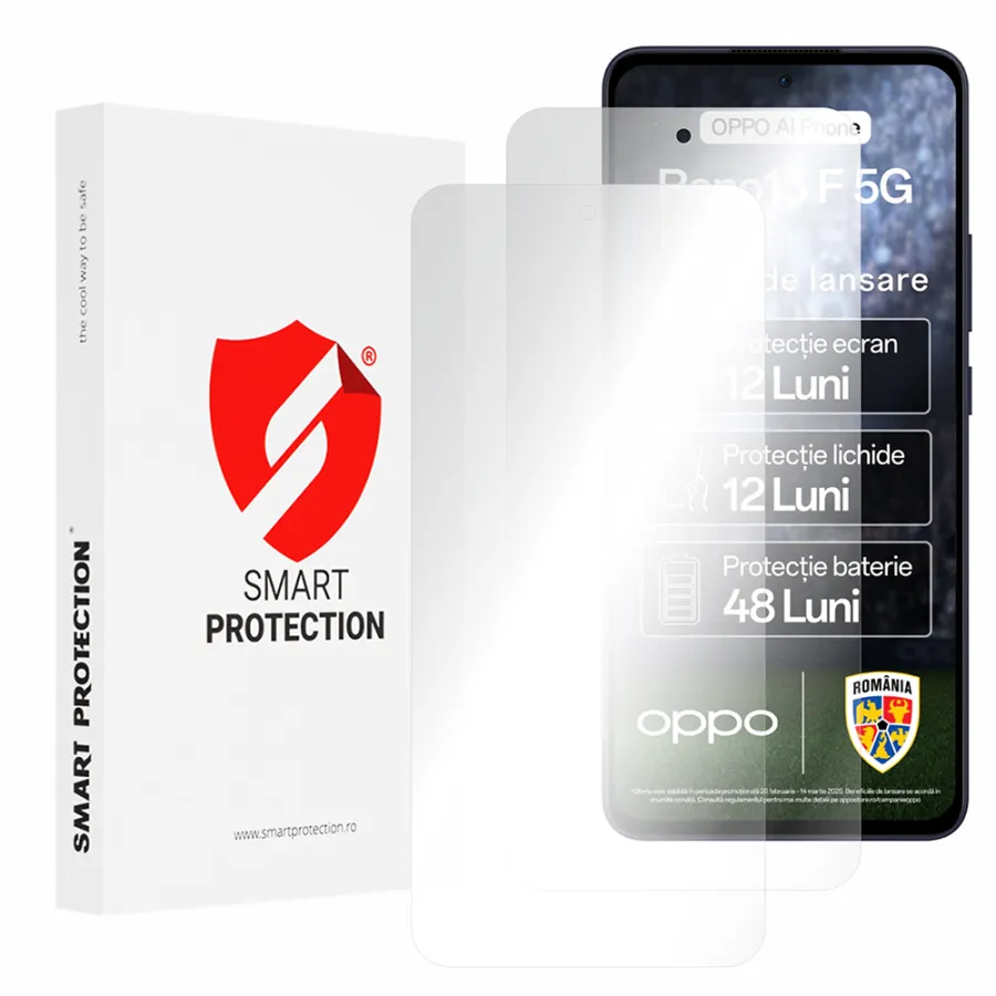 [2x Pack] Premium Regenerative Cover Oppo Reno13 F 4G / Reno13 F 5G / Reno13 FS 5G - Smart Protection Classic - Прозрачен