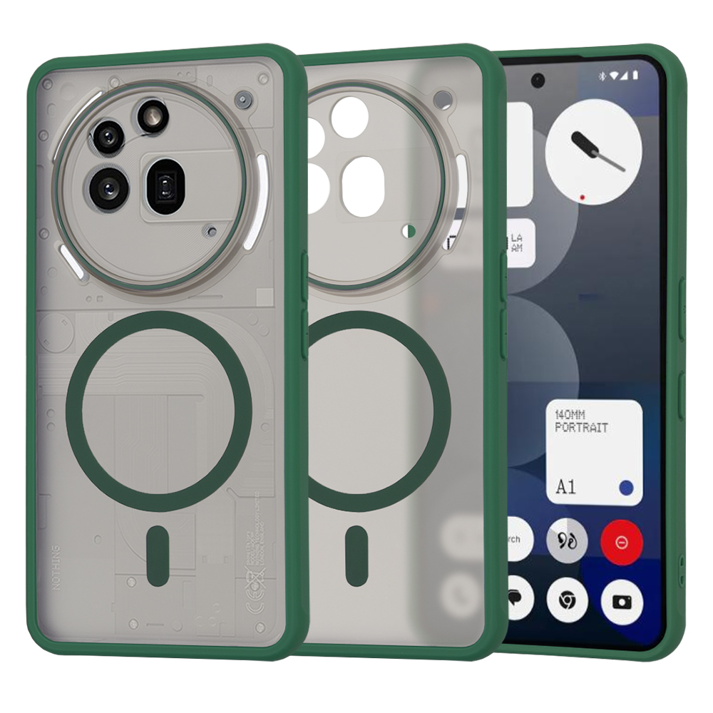 Case for Nothing Phone (3a) Pro - Techsuit HaloFrost MagSafe MagSafe Series - Midnight Зелен