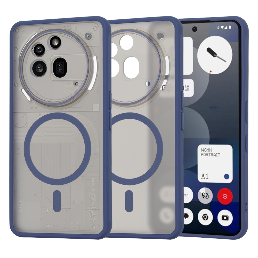 Case for Nothing Phone (3a) Pro - Techsuit HaloFrost MagSafe MagSafe Series - Deep Син
