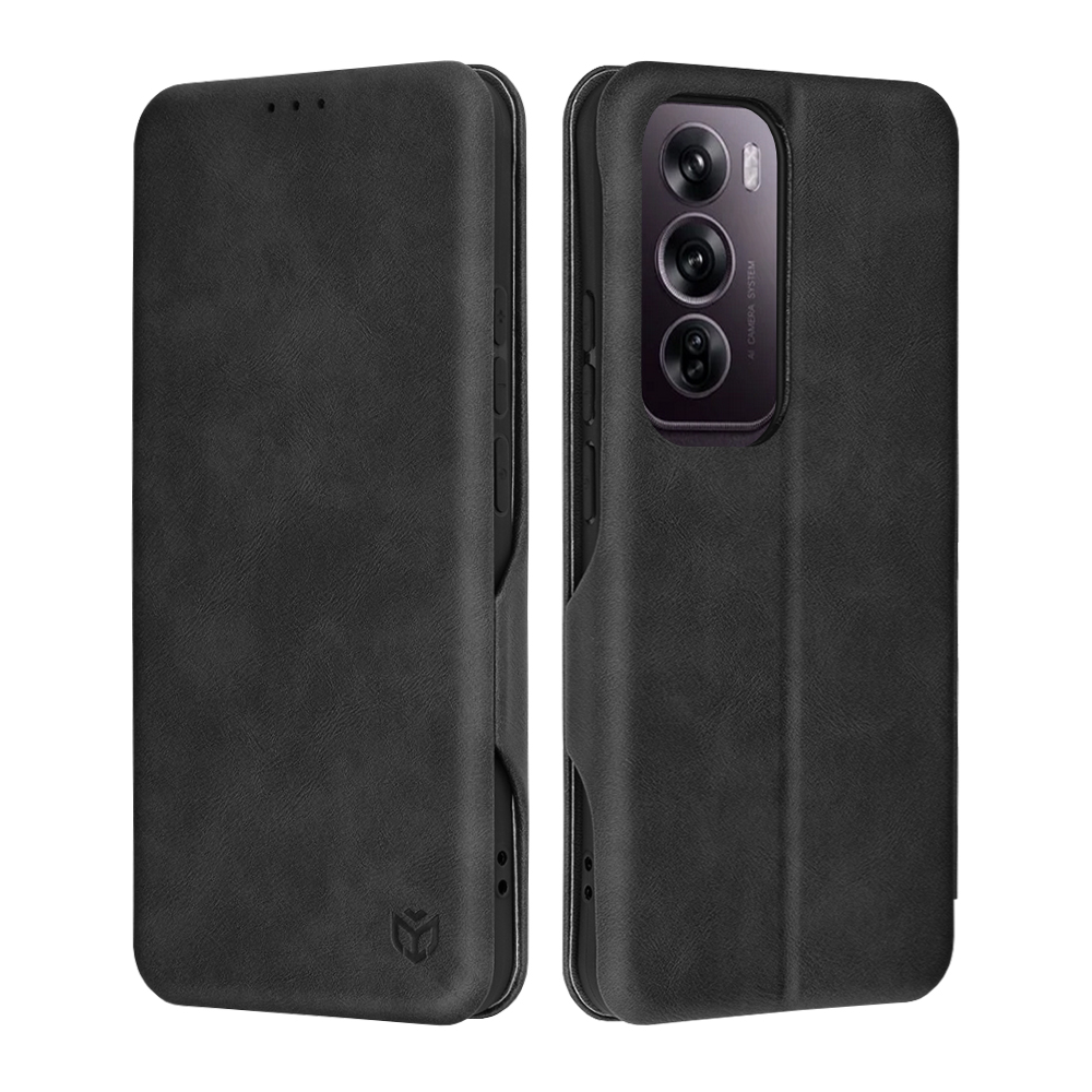 Калъф за Oppo Reno12 Pro - Techsuit Safe Wallet Plus - Черен