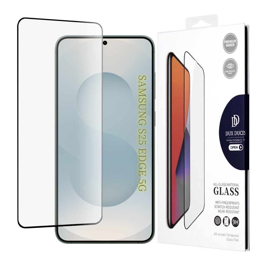 Капак за Samsung Galaxy S25 Edge - Dux Ducis Tempered Glass - Черен