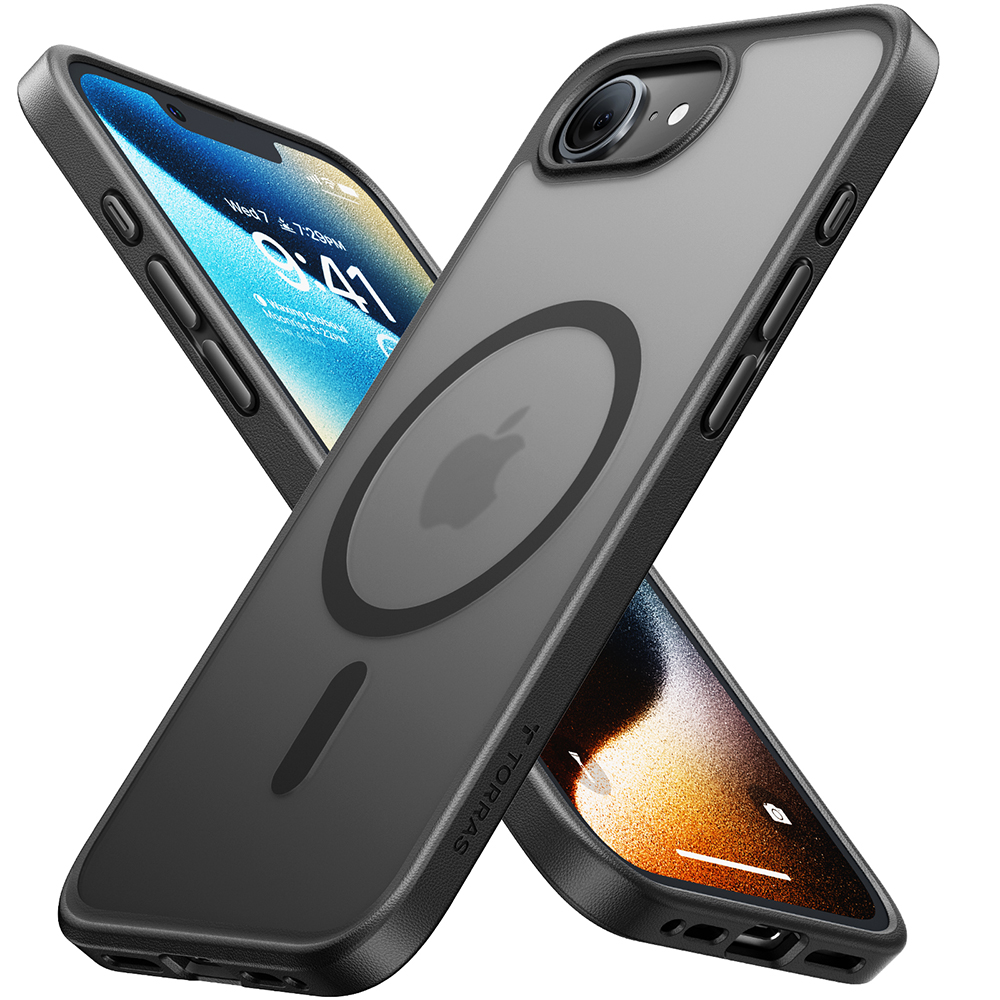 Калъф за iPhone 16e / iPhone 17e - Torras Guardian Magnetic Series - Черен