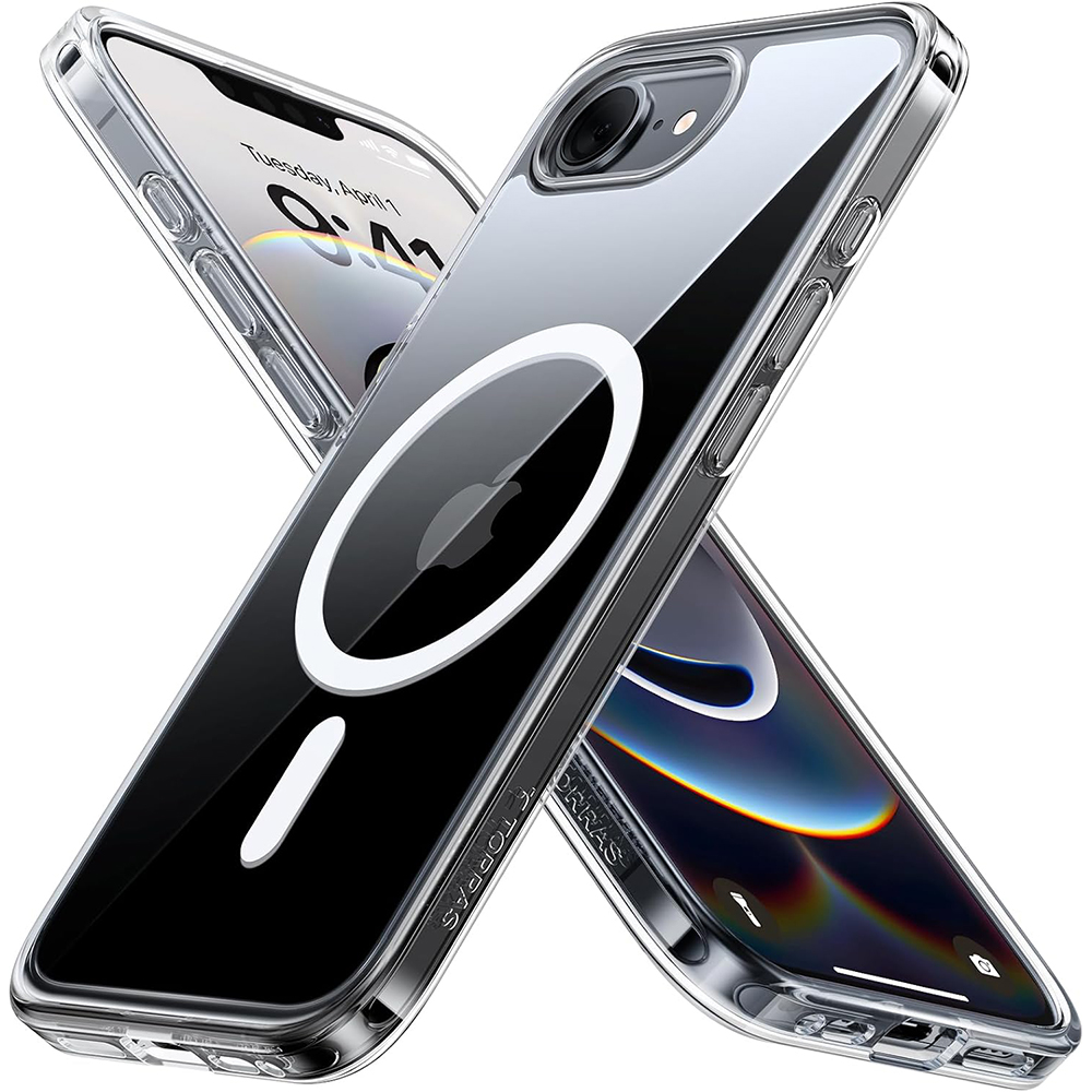 Калъф за iPhone 16e / iPhone 17e - Torras Guardian Magnetic Series - Прозрачен