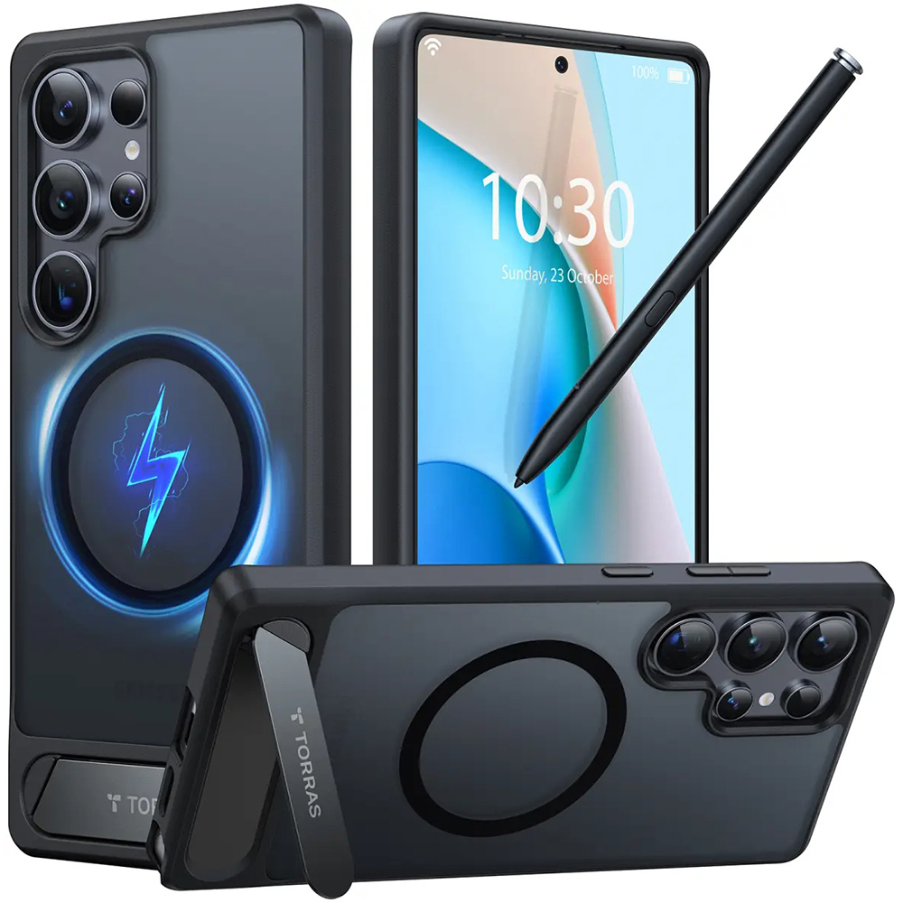Калъф за Samsung Galaxy S25 Ultra - Torras Pstand MagSafe - Черен