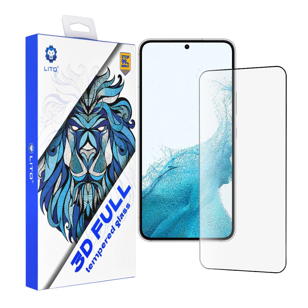 Калъф за Samsung Galaxy S22 5G / S23 - Lito 3D Full Cover - Черен