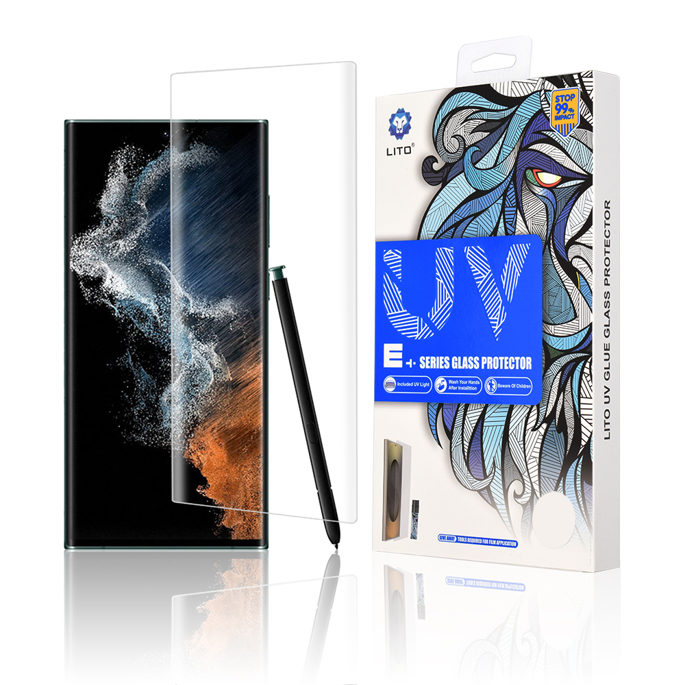 Капак за Samsung Galaxy S22 Ultra 5G - Lito 3D UV Glass - Прозрачен