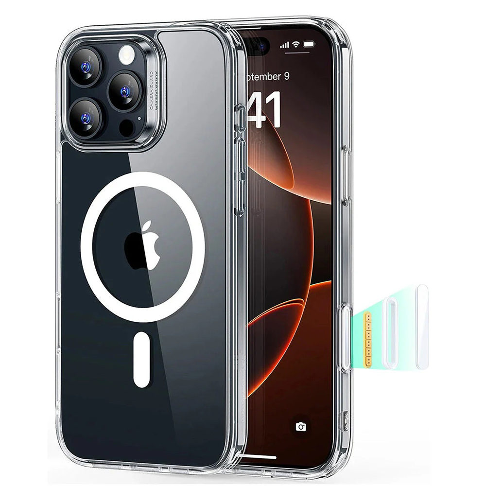 Калъф за iPhone 16 Pro Max - ESR Classic Classic Hybrid HaloLock - Прозрачен