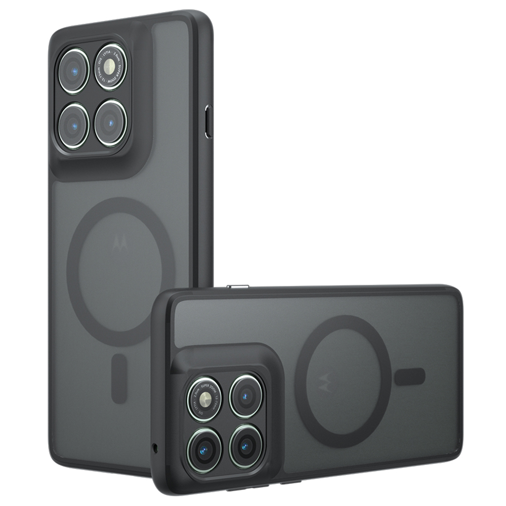 Калъф за Motorola Edge 60 Pro - Techsuit PureFrost MagSafe - Frosted Черен