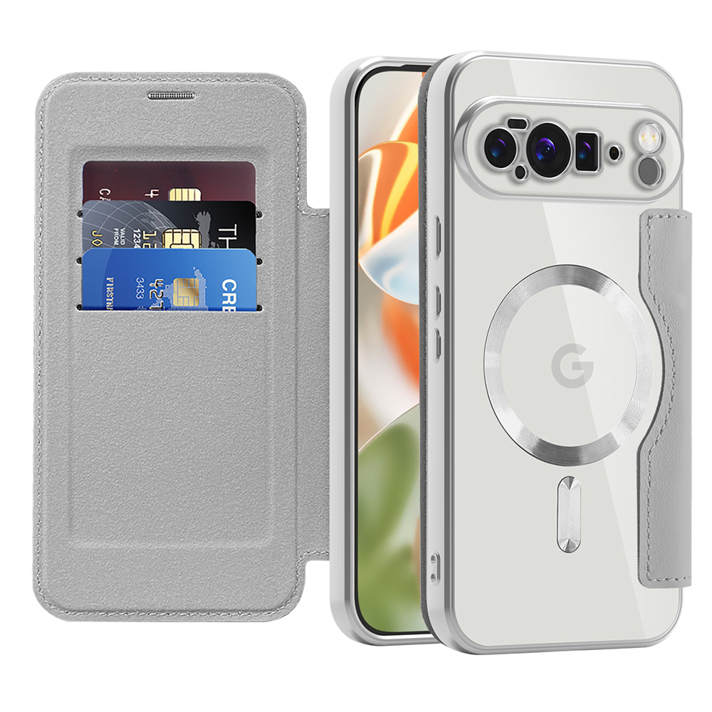 Калъф за Google Pixel 10 Pro XL - Techsuit SmartMag Book Case - Сив