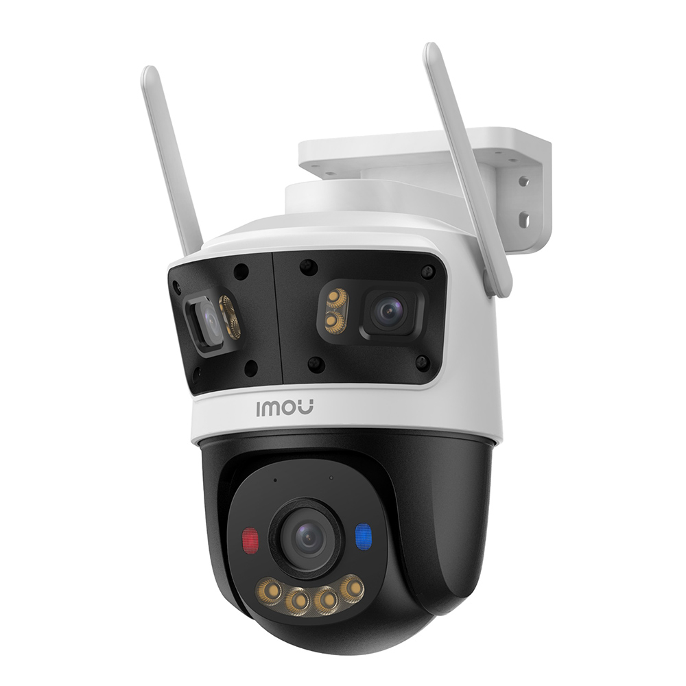 Камера за външно наблюдение, PT, IR, 3x лещи - Imou Cruiser Triple (IPC-S7UP-11M0WED) - бяла