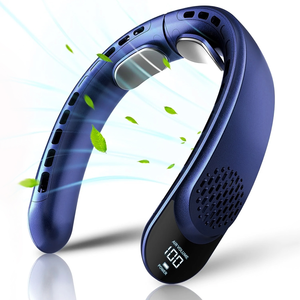 Вентилатор за врата 4000mAh, 7300 RPM - Techsuit (S8) - Син