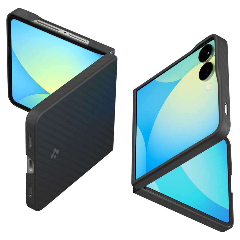 Калъф за Samsung Galaxy Z Flip7 - Spigen Air Skin (ACS09564) - Aramid Черен