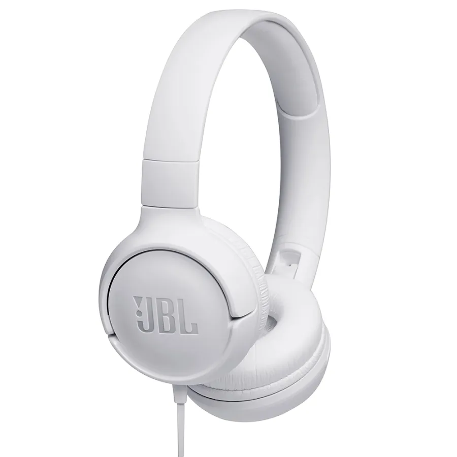 Pure Bass жични слушалки - JBL Tune 500 - бели