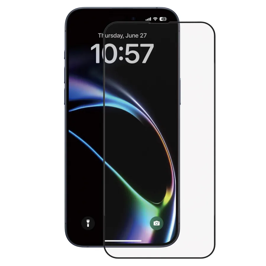 Калъф за iPhone 17 - ANANK 2.5D 5X ANANK 2.5D Reinforced Full Glass Full Glass Screen Protector - Черен