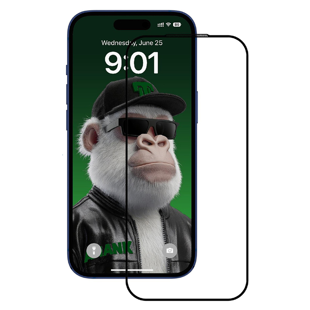 Калъф за iPhone 17 Pro Max - ANANK 2.5D 10X Reinforced CG Screen Protector - Черен