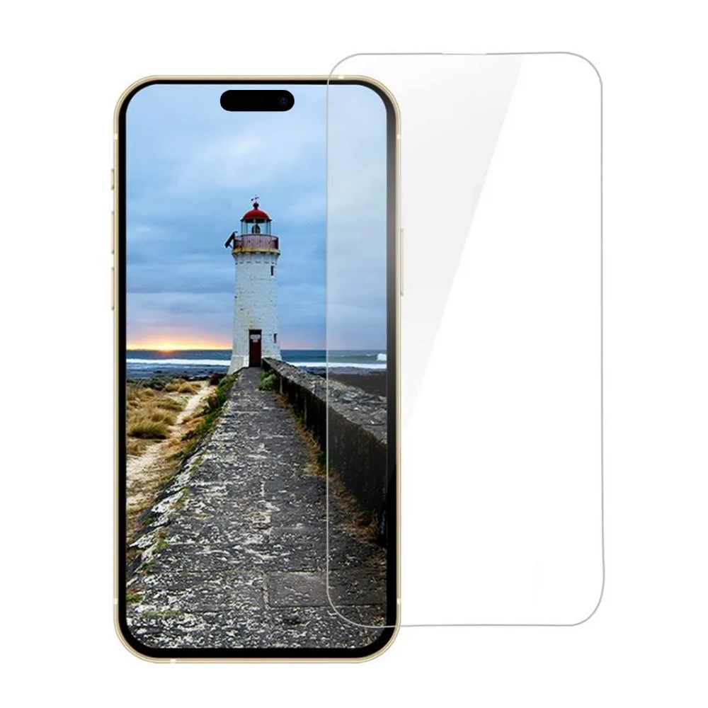 Калъф за iPhone 15 Pro (комплект от 10) - ANANK 3D извит протектор за екран - Прозрачен