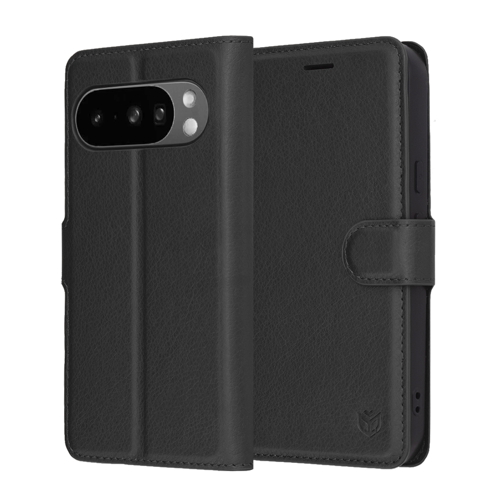 Калъф за Google Pixel 10 Pro XL - Techsuit Leather Folio - Черен
