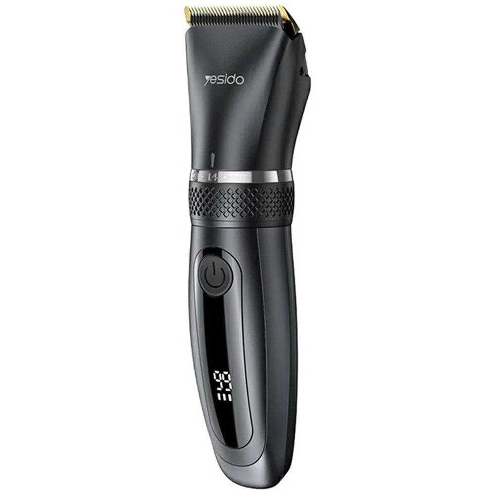 Безжичен електрически тример за коса, USB, 1200mAh, IPX5 - Yesido (MG06) - Черен