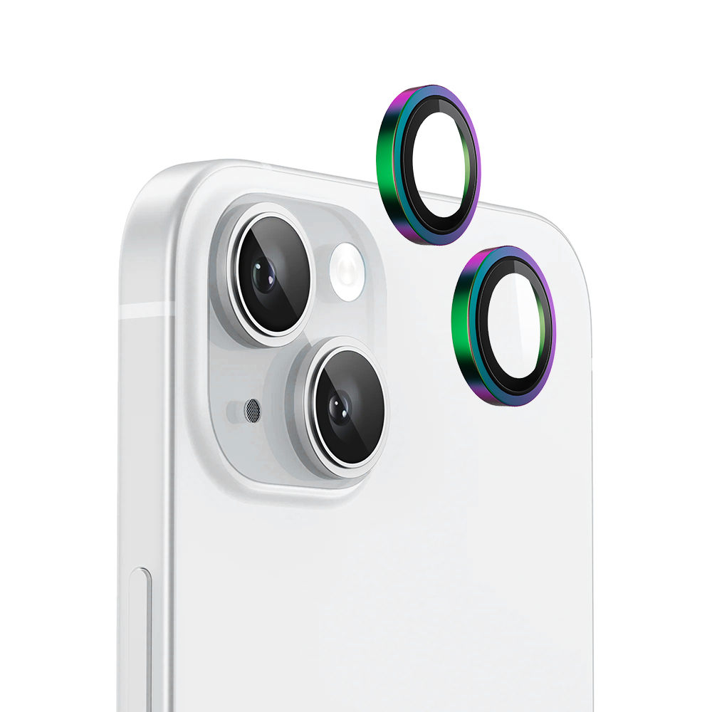 Калъф за iPhone 15 / iPhone 15 Plus - Blueo Original Metal Frame Lens Protector - Цветен