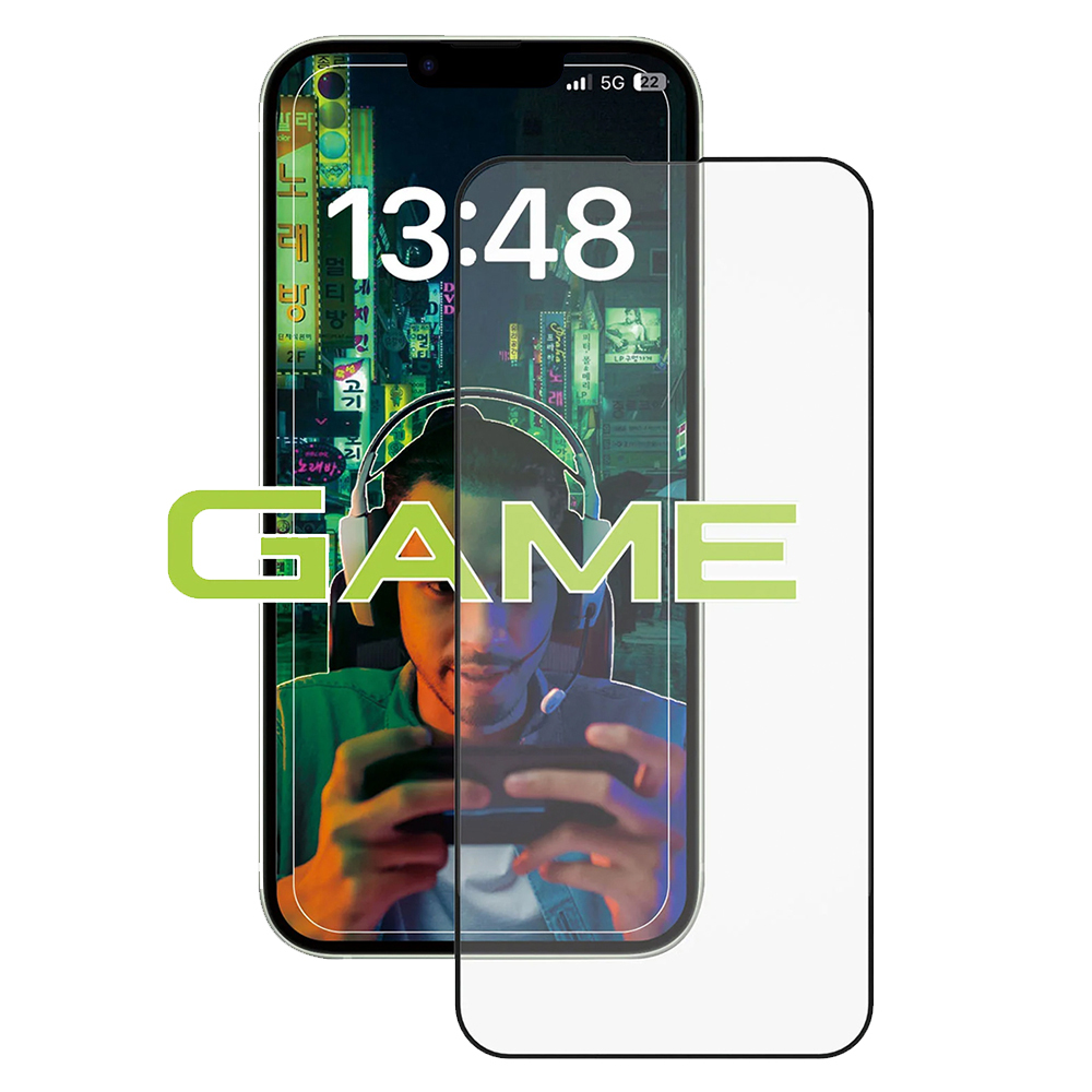 Калъф за iPhone 14 - ANANK 2.5D Anti-fingerprint Screen Protector - Черен