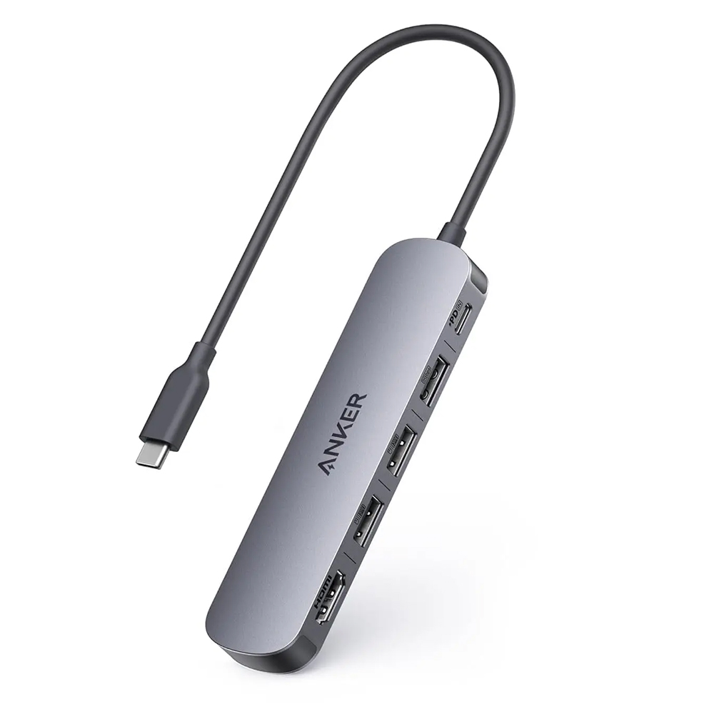 Докинг станция, 5Gbps, 90W, 4K@30Hz - Anker (A8357HA0) - Черен