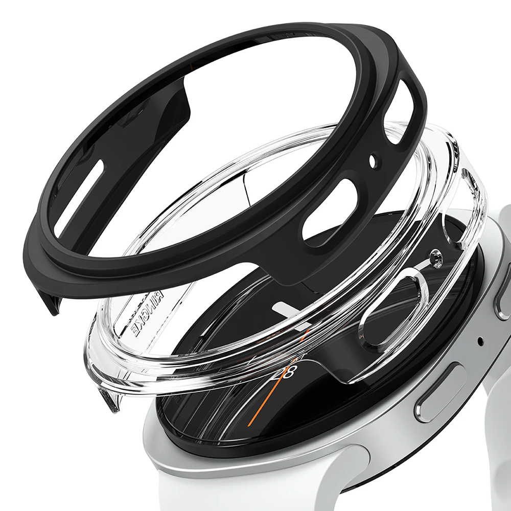 Калъф за Samsung Galaxy Watch8 40mm (комплект 2) - Ringke Slim - Прозрачен / Matte Черен