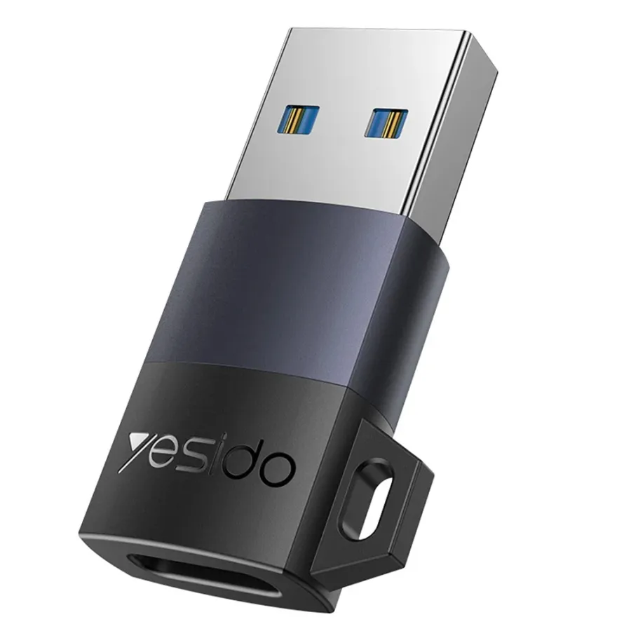 USB към USB-C адаптер с OTG функция - Yesido (GS34) - Сив