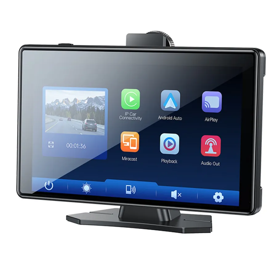 Автомобилна камера с 9" екран, Plug&Play, CarPlay, Android Auto, AirPlay - Yesido (KM18) - Черен
