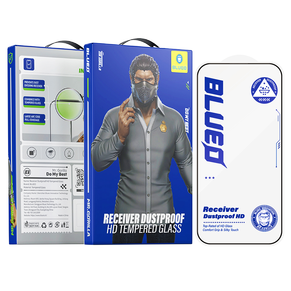Калъф за iPhone 13 Pro Max / iPhone 14 Plus - Blueo Anti-Dust HD Glass - Черен