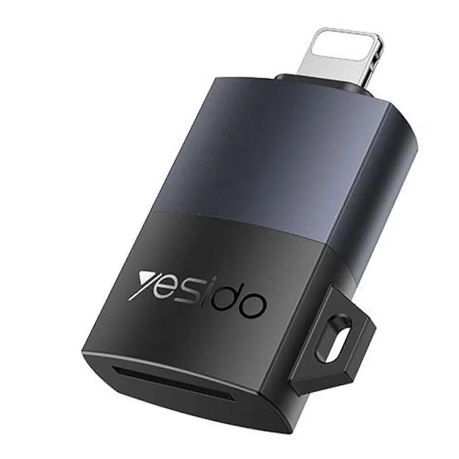 Lightning към TF адаптер, 480Mbps, 4K - Yesido (GS38) - Сив