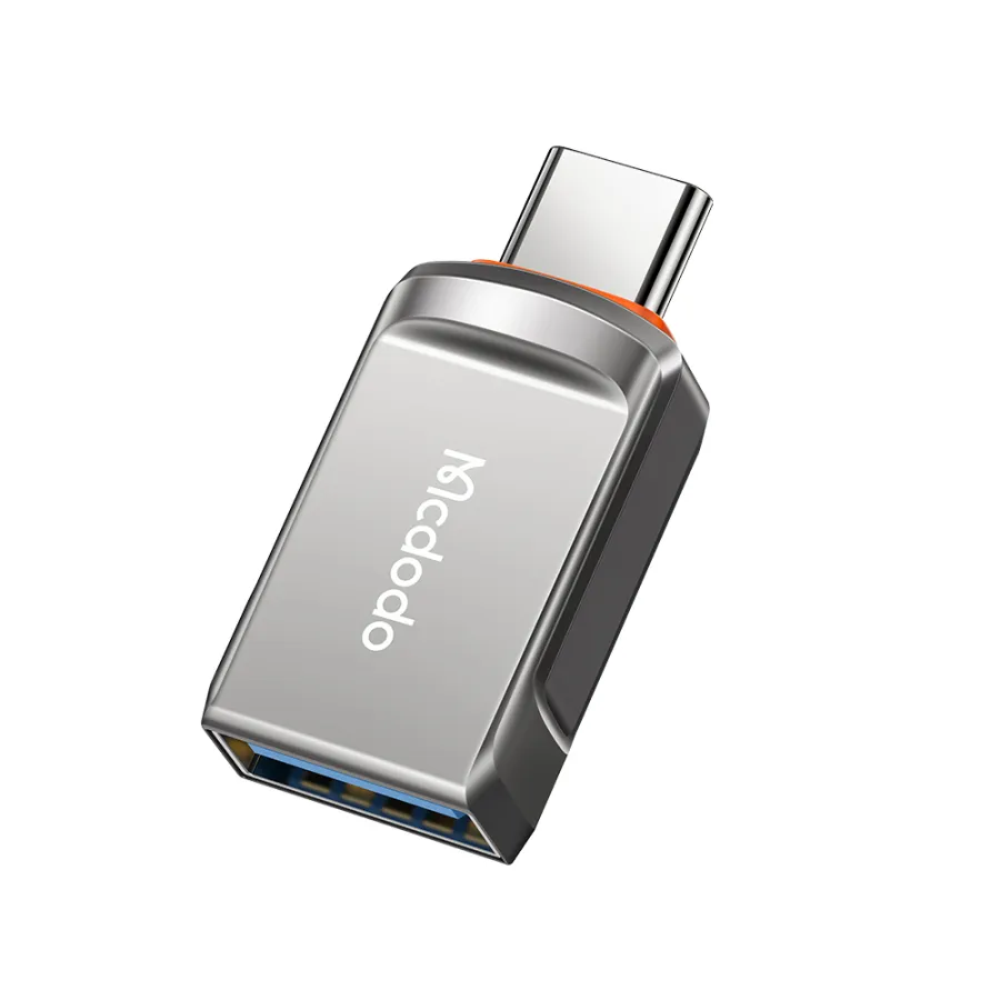 USB-A към USB-C адаптер с OTG функция, 3A - Mcdodo (OT-8730) - тъмно сив